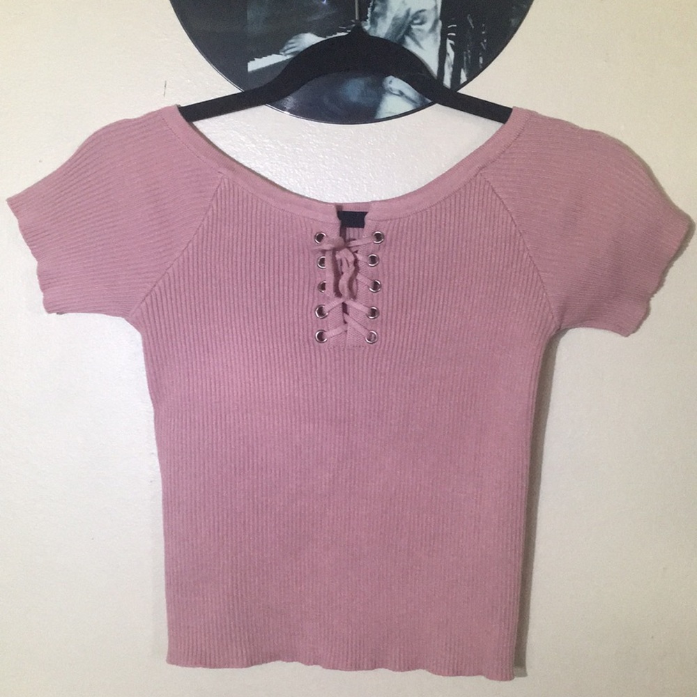 Knit crop top